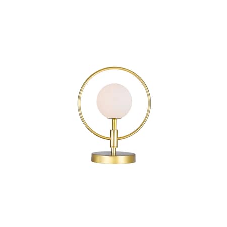 1 Light Lamp With Medallion Gold Finish